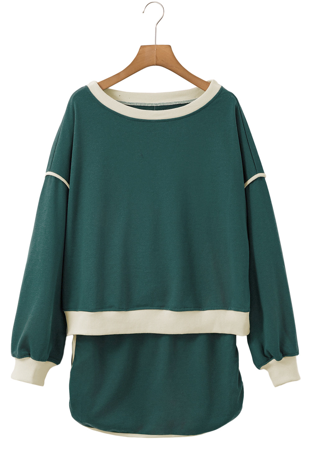 Violeta Loose Pullover and Lace-up Waist Skort Set-4