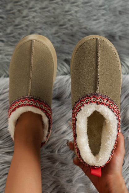 Jade Suede Plush Lined Snow Boots-3