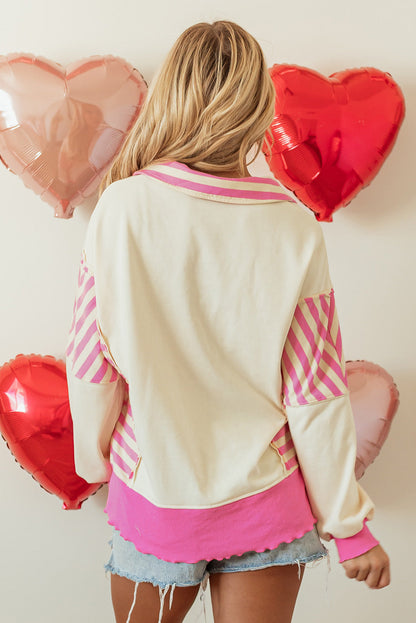 Juliana Patchwork Terry Knit Top-1